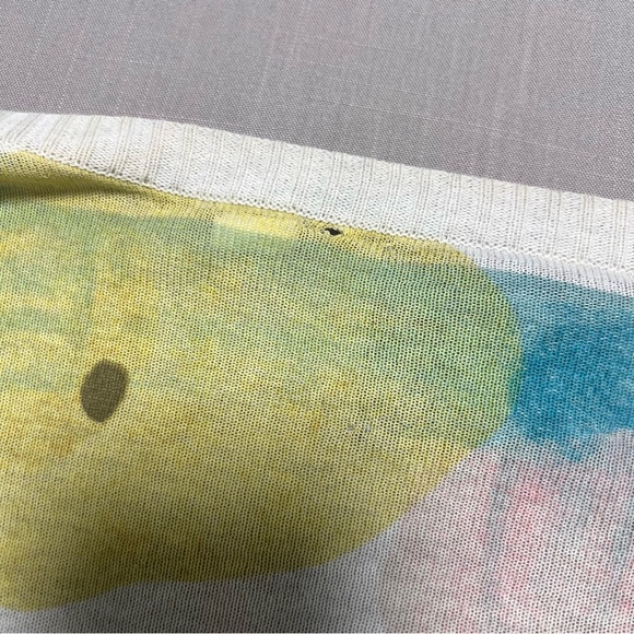 Anthropologie Guinevere Floral Print Button Front Cardigan Sweater XS - Picture 11 of 14